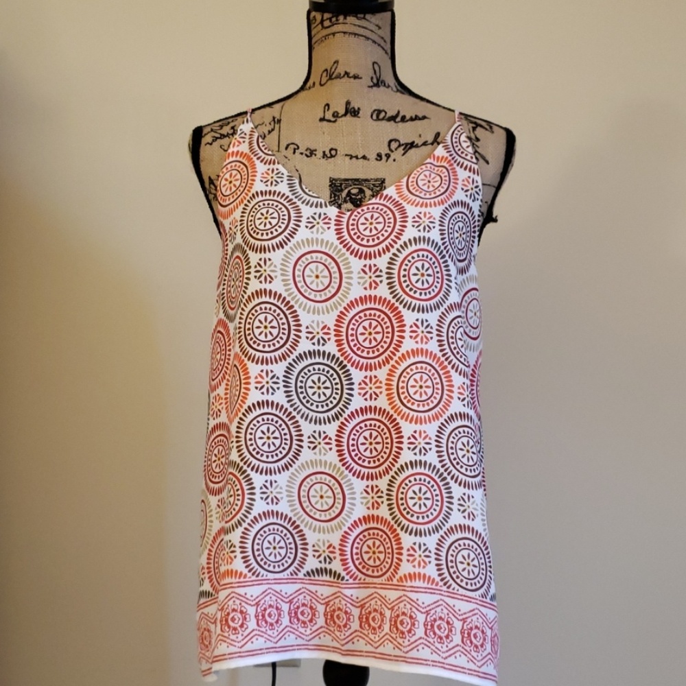 Medallion Print Bar Back Cami - Picture 5 of 9